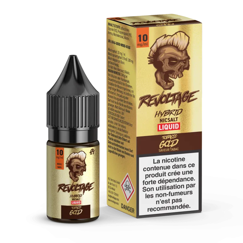 REVOLTAGE - Eliquide 10ML - Tabacco Gold