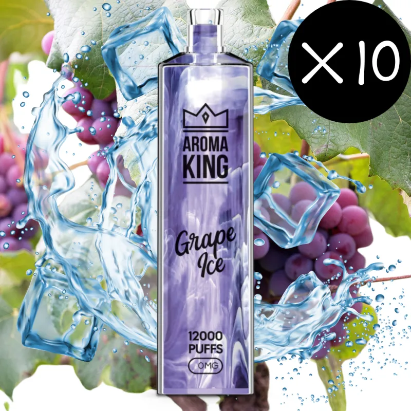 copy of Aroma King - GEM 12K - 0mg -  Grape Ice