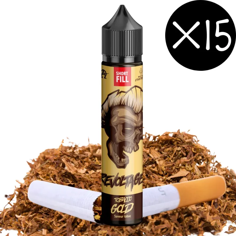 Pack x15 Revoltage - Eliquide 50ml - Tabac