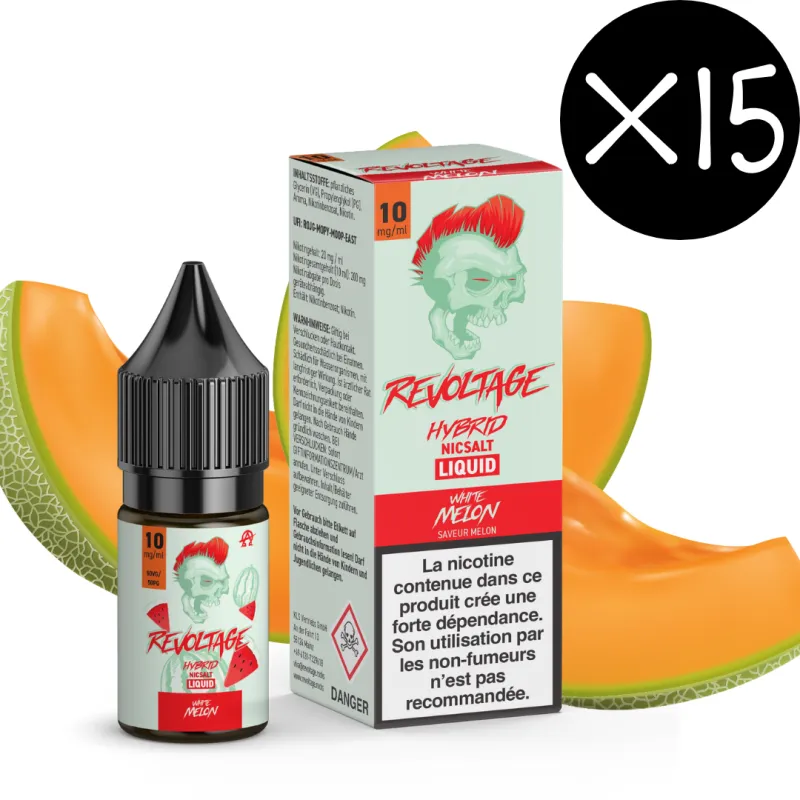 Pack x15 Revoltage - Eliquide 10ml - Melon